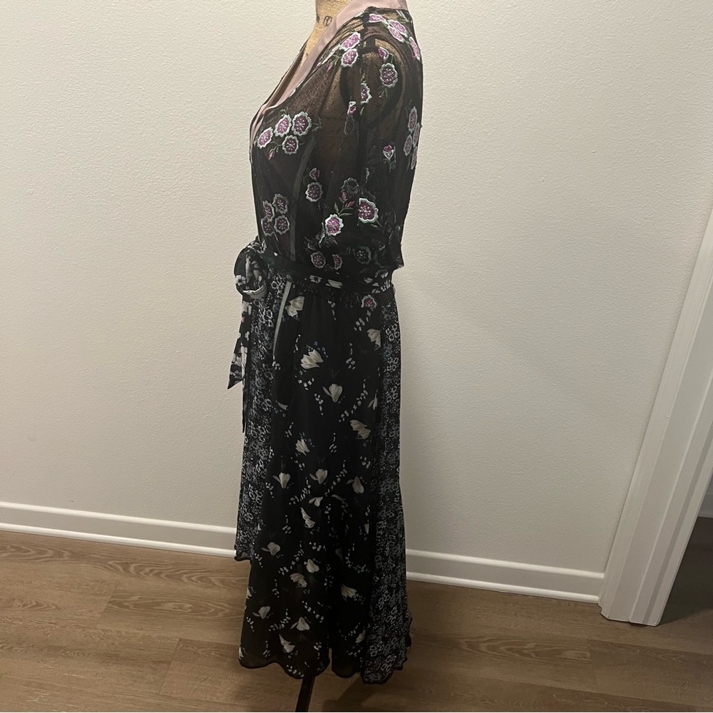 Byron Lars Lace High-Low Maxi Dress 10 - Picture 5 of 11
